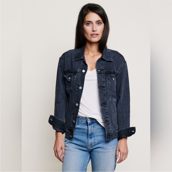Able Merly Black Denim Jacket NWOT - Picture 1 of 7
